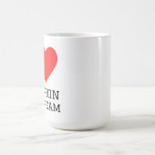 Ich liebe Kürbiseis Kaffeetasse (Mittel)