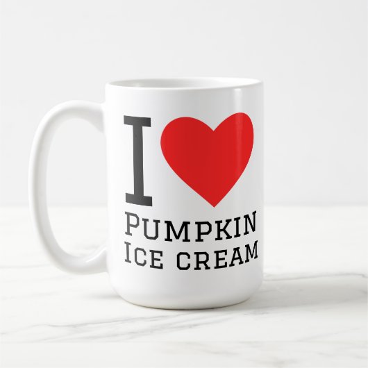 Ich liebe Kürbiseis Kaffeetasse (Links)
