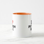 Ich liebe Kürbisgewürz Tasse (Zentrum)