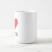 Ich liebe Küsse Kaffeetasse (Mittel)