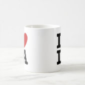 Ich liebe LA Kaffeetasse (Mittel)
