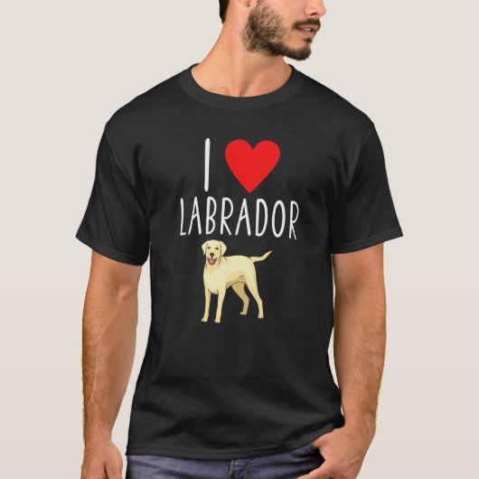 Ich liebe Labrador Lab Retriever Labrador T-Shirt (Vorderseite)