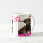 Ich liebe Labradors Tasse (VorderseiteRechts)