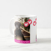 Ich liebe Labradors Tasse (Vorderseite Links)