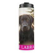 Ich liebe Labradors Thermobecher Thermosbecher (Vorderseite)