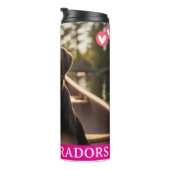 Ich liebe Labradors Thermobecher Thermosbecher (Nach rechts gedreht)