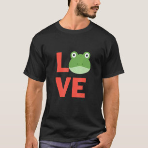 Ich Liebe lächelnd Frosch Amphibien Hausbesitzer u T-Shirt