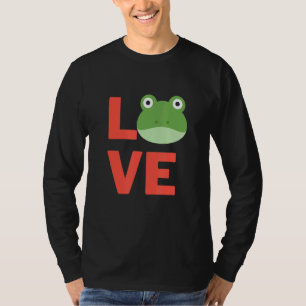 Ich Liebe lächelnd Frosch Amphibien Hausbesitzer u T-Shirt