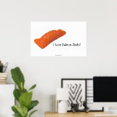 Ich Liebe Lachs Sushi! Poster (Heimbüro)