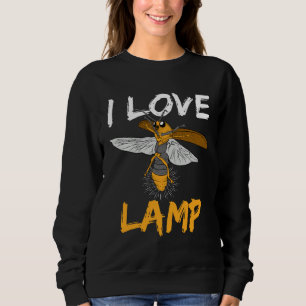 Ich liebe Lampe Insekt Glühwürmchen Sammlung Sweatshirt