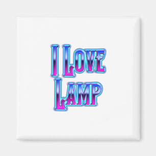 Ich liebe Lampe Magnet