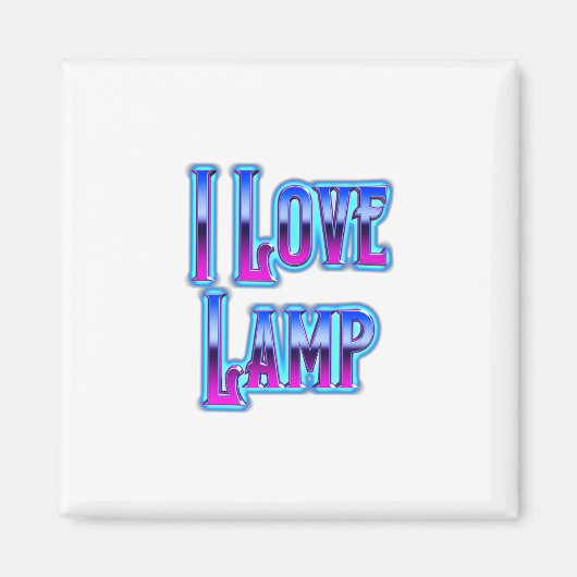 Ich liebe Lampe Magnet (Vorne)
