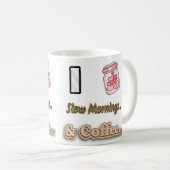 Ich Liebe Langsamer Morgen. Kaffee - Kaffee-Cup Kaffeetasse (VorderseiteRechts)