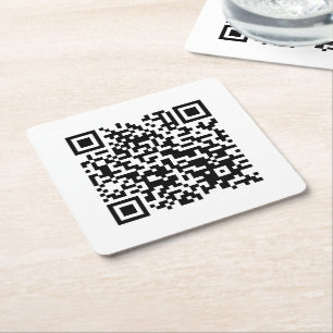 Ich liebe Laos (Khoy Huk Lao) Flagge QR Code   Lao Rechteckiger Pappuntersetzer