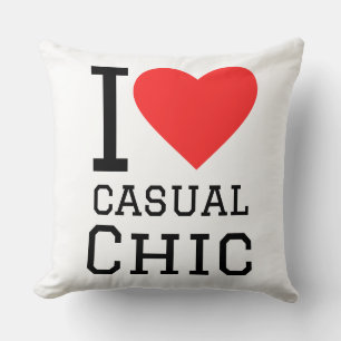 Ich liebe lässigen Chic Kissen