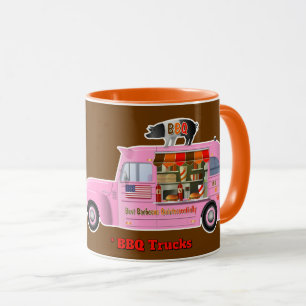 Ich liebe Lastwagen (BBQ-Lastwagen) Tasse