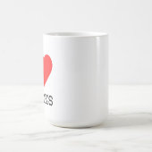 Ich liebe Lastwagen Kaffeetasse (Mittel)