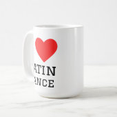 Ich liebe Latein-Tanz Kaffeetasse (Vorderseite Links)