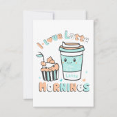 Ich Liebe Latte Mornings Ankündigung (Vorderseite)