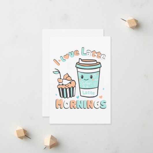 Ich Liebe Latte Mornings Ankündigung (Vorderseite/Rückseite Beispiel)