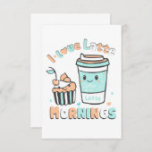 Ich Liebe Latte Mornings Ankündigung (Vorne/Hinten)