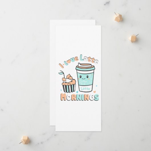 Ich Liebe Latte Mornings Ankündigung (Vorderseite/Rückseite Beispiel)