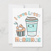 Ich Liebe Latte Mornings Ankündigung (Vorderseite)