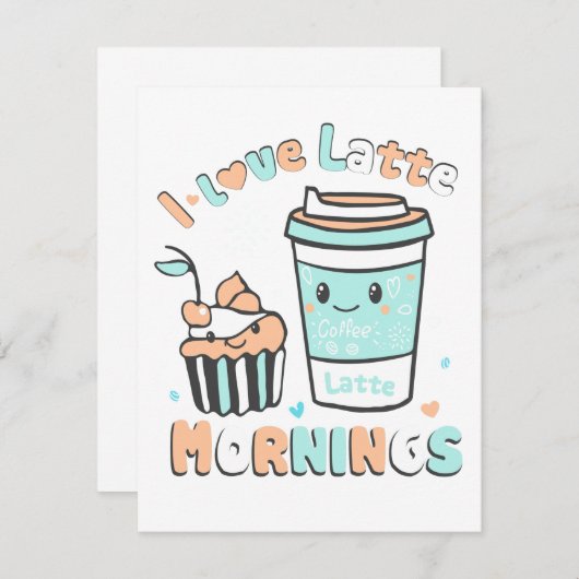 Ich Liebe Latte Mornings Ankündigung (Vorne/Hinten)