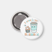 Ich Liebe Latte Mornings Magnet (Vorderseite/Rückseite)