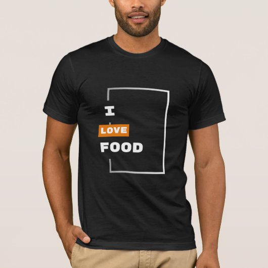 ICH LIEBE LEBENSMITTEL - LEBENSMITTELLOVER. T-Shirt (Vorderseite)