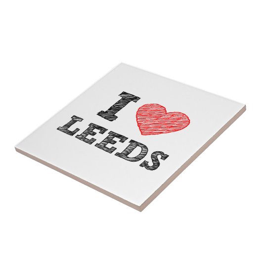 Ich-Liebe-Leeds Fliese (Seite)