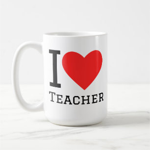 Ich liebe Lehrer Kaffeetasse