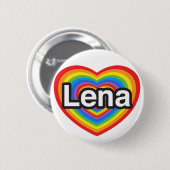 Ich Liebe Lena. Ich Liebe dich Lena. Herz Button (Vorne & Hinten)