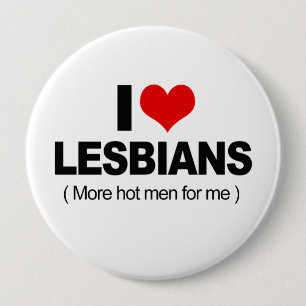 Ich liebe Lesben Button