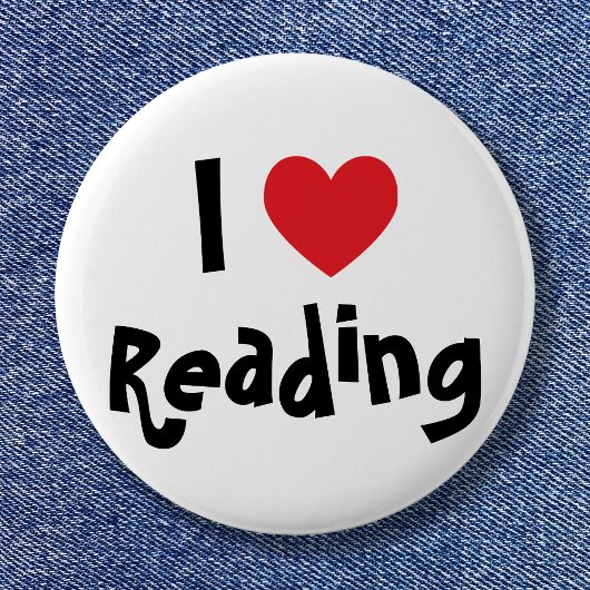 Ich liebe lesen button
