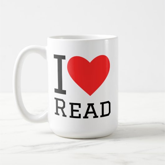 ich liebe lesen kaffeetasse (Links)
