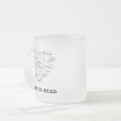 Ich liebe lesen mattglastasse (Vorderseite Links)