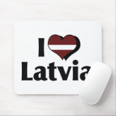 Ich liebe Lettland-Flagge Mousepad (Mit Mouse)
