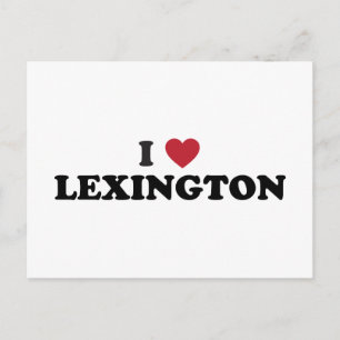 Ich liebe Lexington Kentucky Postkarte