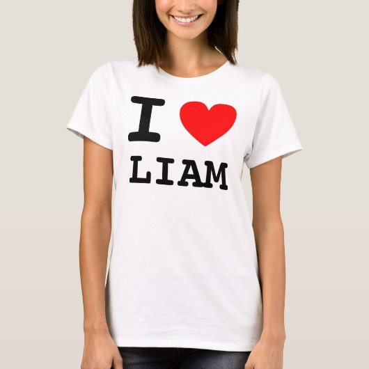 Ich liebe Liam Shirt (Vorderseite)
