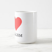 Ich liebe Liberalismus Kaffeetasse (Mittel)
