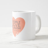 Ich liebe Liebe A Laugh - Jane Austen Zitat Jumbo-Tasse (Vorderseite Rechts)