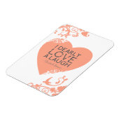 Ich liebe Liebe A Laugh - Jane Austen Zitat Magnet (Linke Seite)