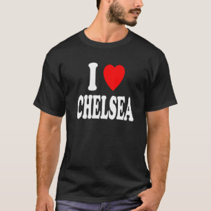 Ich liebe (Liebe) Chelsea Süßes passendes Paar Ehe T-Shirt