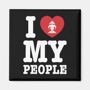 Ich liebe (Liebe) Erawan mein lao Volk Magnet