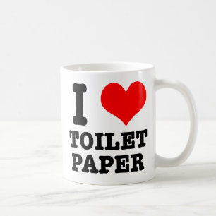 Ich LIEBE (liebe) Toilettenpapier Kaffeetasse