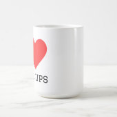 Ich liebe Liegestütze Kaffeetasse (Mittel)