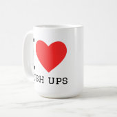 Ich liebe Liegestütze Kaffeetasse (Vorderseite Links)