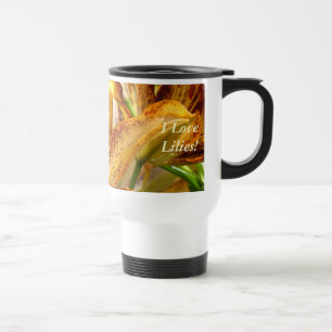 Ich liebe Lilien! Kaffeetassen Orange Lilienblumen