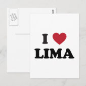 Ich liebe Lima Peru Postkarte (Vorne/Hinten)